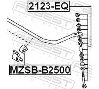 FEBEST 2123-EQ Bielletta barra stabilizzatrice