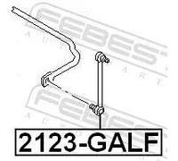 Giunto barra stabilizzatrice Assale anteriore Asta del pendolo 2123-GALF FEBEST