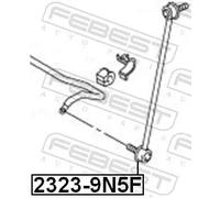 Giunto barra stabilizzatrice Assale anteriore Asta del pendolo 2323-9N5F FEBEST