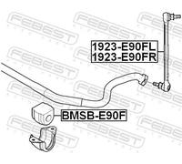 Giunto barra stabilizzatrice Assale anteriore Dx Asta del pendolo 1923-E90FR