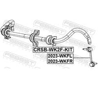 Giunto barra stabilizzatrice Assale anteriore Dx Asta del pendolo 2023-WKFR