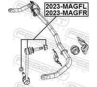 Giunto barra stabilizzatrice Assale anteriore Sx Asta del pendolo 2023-MAGFL