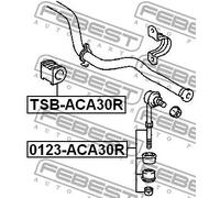 Giunto barra stabilizzatrice Assale posteriore Asta del pendolo 0123-ACA30R