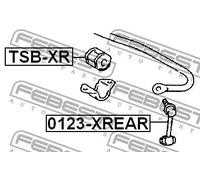 FEBEST 0123-XREAR Bielletta barra stabilizzatrice