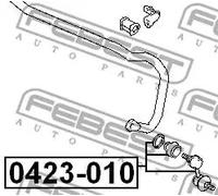 Giunto barra stabilizzatrice Assale posteriore Asta del pendolo 0423-010 FEBEST