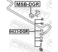 Giunto barra stabilizzatrice Assale posteriore Asta del pendolo 0423-DGR FEBEST