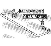 Giunto barra stabilizzatrice Assale posteriore Asta del pendolo 0523-MZ3R FEBEST
