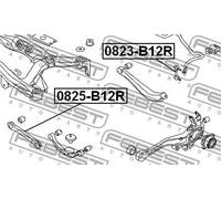 Giunto barra stabilizzatrice Assale posteriore Asta del pendolo 0823-B12R FEBEST