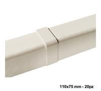 Giunto coperchio per canalina 110x75 mm - scatola 20 PZ