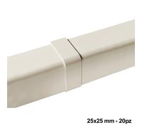 Giunto coperchio per canalina 25x25 mm - 20 PZ