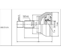 GIUNTO CV ESTERNO TOYOTA HI-LUX 2001-