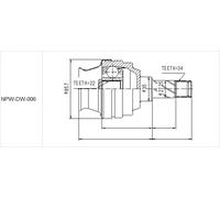GIUNTO CV INTERNO DEAWOO LANOS 1.5 97-,NEXIA 1.5 1995-