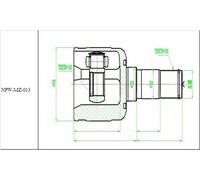 GIUNTO CV INTERNO SINISTRO MAZDA 626 GF 1997-2002
