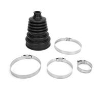 Giunto CV universale Asse Boot Copertura antipolvere Testa a sfera Kit morsetto rotondo a velocità costante Kit CV Boot in gomma Confezione da 2 con parti del motociclo per 8K1927225B(black)