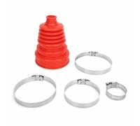 Giunto CV universale Asse Boot Copertura antipolvere Testa a sfera Kit morsetto rotondo a velocità costante Kit CV Boot in gomma Confezione da 2 con parti del motociclo per 8K1927225B(Red)