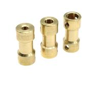 Giunto di accoppiamento per alberi in ottone, Giunto for albero in ottone 20x9mm for alberi da 2-6mm 5 pezzi con viti(3.17mm to 3.17mm)