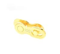Giunto di collegamento per catena da bicicletta, Catena for bicicletta Quick Link 2 paia for bici da strada e mountain bike a 6-12 velocità, multicolore(10s Golden)