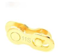 Giunto di collegamento per catena da bicicletta, Catena for bicicletta Quick Link 2 paia for bici da strada e mountain bike a 6-12 velocità, multicolore(11s Golden)