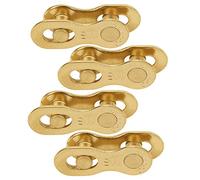 Giunto di collegamento per catena da bicicletta, Connettore a maglia mancante for catena for bici a 11 velocità in acciaio 4 paia multicolore for mountain bike da strada(Gold)