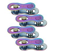 Giunto di collegamento per catena da bicicletta, Connettore a maglia mancante for catena for bici a 11 velocità in acciaio 4 paia multicolore for mountain bike da strada(Colorful)