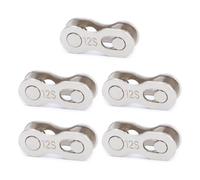 Giunto di collegamento per catena da bicicletta, Maglie principali della catena for bicicletta, 5 paia, argento, for bici da 6 a 12 velocità(For 12speed Chain)