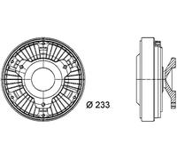 Giunto di collegamento, Ventilatore radiatore MAHLE per SK 10.964 1987-1996