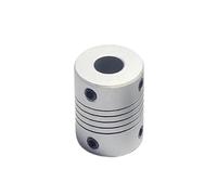 Giunto di precisione, Giunto flessibile for albero motore passo-passo in alluminio D19L25 3 mm 4 mm 5 mm 6 mm 6,35 mm 8 mm 10 mm Encoder Macchina for incisione(5x6.35)