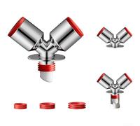 Giunto di scarico a 3 vie, connettore anti trabocco per lavatrice per scarico a pavimento del balcone, splitter per tubo di scarico e sistema di tubi fognari (A)