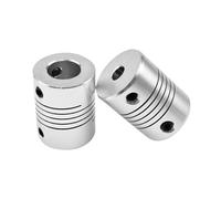 Giunto di serraggio elastico in lega di alluminio D19L25 for encoder motore, foro 3/4/5/6/6,35/7/8/10 mm(4-6.35)