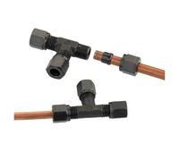 Giunto di transizione for tubo dell'olio a pressione con raccordo a T svasato idraulico da 6~28 mm, calibro con filettatura metrica(15x15mm)
