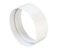 Giunto Diametro 100 mm per Aerazione Canalizzata Cappa Cucina adatto per Tubi di Areazione di Tipo Tondo in Pvc Colore Bianco