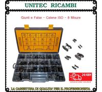 Giunto e Falsa maglia catene ISO cassetta elementi di giunzione scatola da 97 pz