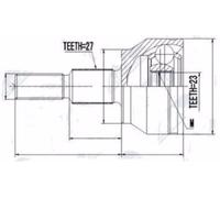 NTY NPZ-FR-049 Kit giunti semiasse