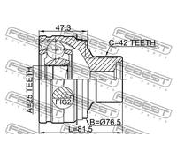 Giunto Esterno Anteriore Per Audi A4, A5, Q5 07-