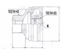 Giunto Esterno Audi A4 1.8TFSI, 2.0TFSI, 2.0TDI 2007-, A6/A7 2008- NUOVO