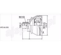 Giunto Esterno Audi A6 III 2.0, 2.4, 2.8, 3.2, 2.0TDI, 3.0TDI 2005-Nuovo