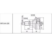 Giunto Esterno Compatibile Con Kia Clarus / Sephia / Shuma / Carens / +ABS