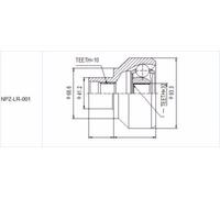 Giunto Esterno Compatibile Con Land Rover Discovery MK1/RANGE ROVER MK2 -1998
