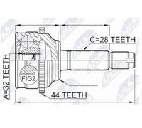 Giunto Esterno Compatibile Con Mazda 3 BK ATM 1.6 2003- / Nuovo