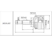 Metelli Kit Giunti 15-1569 Semiasse - Compatibile OPEL/PEUGEOT (Vectra, Corsa, Astra, 206)
