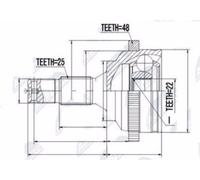 SPIDAN Kit giunto omocinetico esterno 24462 - NTY Clothing Exchange
