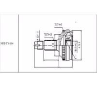 NTY Kit giunti, Semiasse compatibile con TOYOTA NPZ-TY-004