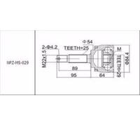 Giunto Esterno Mitsubishi Carisma -1999 / Colt CJ 1996- / Outlander ATM 2002-