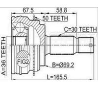 Giunto Esterno Mitsubishi Pajero IV V87W/V97W 2006-Nuovo