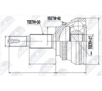 FEBEST 0110-GSU45A48 Kit giunti semiasse