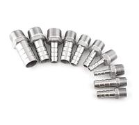Giunto filettato maschio acciaio inossidabile SS304 Raccordo filettato maschio BSP 1/8"~ 3/4"(1/2"x15mm(1/2-150)) (1/2" x8mm)