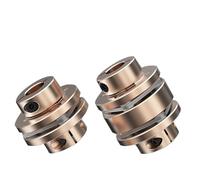 Giunto flangiato Giunto albero motore flessibile Diaframmi in alluminio Giunto universale for stampante Cardano CNC(LE2-B-D40L50-10X10)