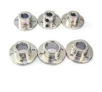 Giunto flangiato， giunto flangiato, giunto flangiato rigido, 5 pezzi Giunto Motore Guida Giunto Albero Metallo Supporto Cuscinetto Fisso Sede #45 Acciaio Invia Viti di Fissaggio(10 mm)
