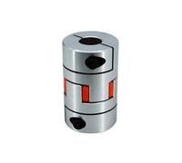 Giunto flessibile 2 pezzi Vite a sfere D25L30 Giunto a due ganasce Foro interno 5 mm-14 mm Giunto flessibile for servomotore passo-passo(2-LF25-30 6.35x12.7)