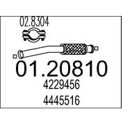 MTS 01.20810 Tubo gas scarico